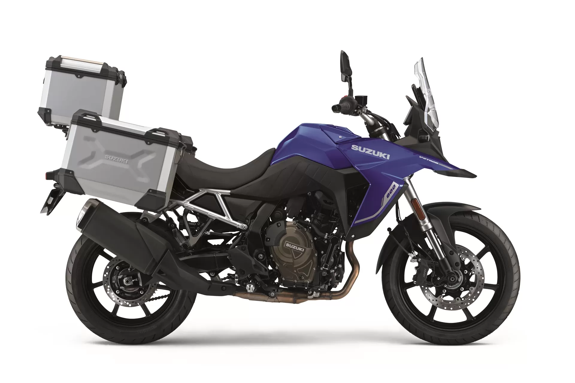 Suzuki V-Strom800RE Purple Version Side Profile Studio Static